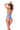 blue lace bodysuit with side leg ties