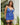 Kehlani Babydoll with Garters & G-String - Cobalt Blue 1X/2X