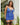 Kehlani Babydoll with Garters & G-String - Cobalt Blue 1X/2X