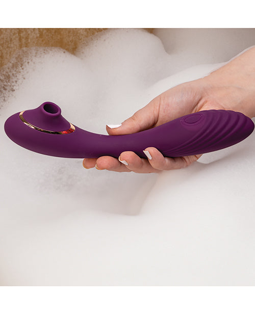 PRIVE Trinite 3 in One Medical Grade Silicone Vibrator Purple Adult Toy Box PRIVE Trinite 3 in One Medical Grade Silicone Vibrator Purple Adult Toy Box