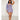 Asymmetrical One Shoulder Seamless Lace Chemise - Lavender Queen