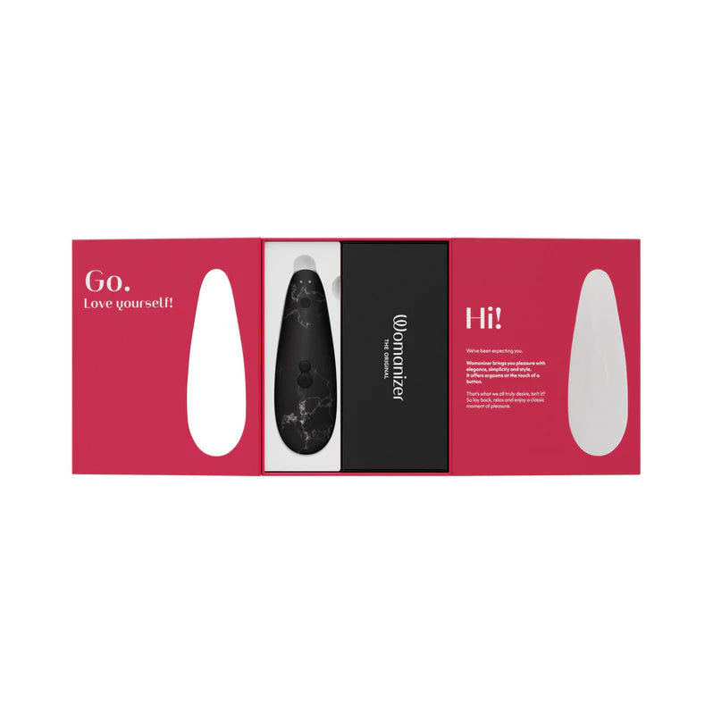 Womanizer x Marilyn Monroe Classic 2 - Black Marble Adult Toy Box Womanizer x Marilyn Monroe Classic 2 - Black Marble Adult Toy Box
