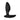 Black silicone we-vibe butt plug on a white background