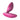 Pink silicone butt plug with we-vibe brand name on a white background