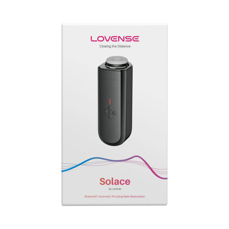 Lovense Solace Thrusting Masturbator - Black Adult Toy Box Lovense Solace Thrusting Masturbator - Black Adult Toy Box