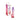 9.5 inch Pink and purple dildo with packaging on a white background