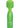 Bodywand Mini Green Wand Vibrator - Glow in the Dark