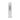 Clear dildo with a pink light on a white background