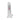 Clear dildo with balls with pink button on a white background