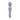 Purple silicone dual-ended wand vibrator on a white background