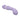 Purple silicone dual-ended wand vibrator with control buttons on a white background