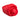 Red rose-shaped finger vibrator on a white background