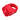 Red rose-shaped finger vibrator on a white background