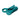 A teal silicone male masturbator with a band, shown on a solid white background.