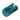 Teal-colored male masturbator on a white background