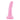 Pink silicone dildo on a white background
