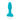 Teal body-safe silicone anal plug for rimming