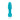 Teal body-safe silicone anal plug for rimming