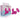 Cheeky Charms Vibrating Metal Butt Plug Pink Small