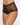 Allure Passion & Pearl High Waist Crotchless G-String Black O/S front