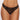 Allure All Wrapped Up Thong with Bow Black O/S front