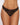 Allure All Wrapped Up Thong with Bow Black O/S front