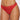 Allure All Wrapped Up Thong with Bow Red O/S front