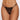 Allure 2 Hot G-String with Rhinestone Detail Black O/S front