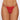 Allure 2 Hot G-String with Rhinestone Detail Red O/S front