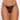 Allure 2 Sexy G-String with Rhinestone Detail Black O/S front