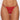 Allure 2 Sexy G-String with Rhinestone Detail Red O/S front