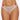 Allure Kisses & Bows Lace-UpThong Panty White O/S