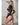 Black Modern Muse Wet Look Halter Top & Thong Medium