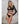 Black Modern Muse Wet Look Halter Top & Thong Small
