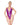 Darque PVC Adjustable Strap Halter Teddy Purple O/S