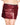 plus size Darque Metallic Wet Look Skirt Red/Black 1X/2X front