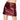 Darque Metallic Wet Look Skirt Red/Black Large front