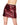 Darque Metallic Wet Look Skirt Red/Black Large front