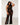 Seamless Crochet Lace Bellbottom Bodystocking Black Queen