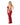 Seamless Halter Bodystocking Gown - Ox Blood Queen