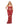 Seamless Halter Bodystocking Gown - Ox Blood Queen