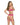 Lace Bra & Garterbelt Set Pink Small