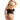 plus size Mesh Halter Underwire Corset & G-String Black 1X/2X