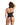 Mesh Halter Underwire Corset & G-String Black Large