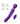 Riley Vibrating Wand & G-spot Tapping Vibe - Purple