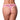 Sweet Treats Crotchless Thong with Wicked Sensual Care Strawberry Lube - Pink S/M