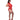 Ooh La Lace Cap Sleeve Basque & Tanga Panty Red Queen