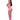 Club Candy Halter Open Cup Bra Skir Set Pink Queen