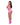 Club Candy Halter Open Cup Bra Skir Set Pink Queen