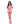 Club Candy Halter Open Cup Bra, Skirt & Thong Pink S/M
